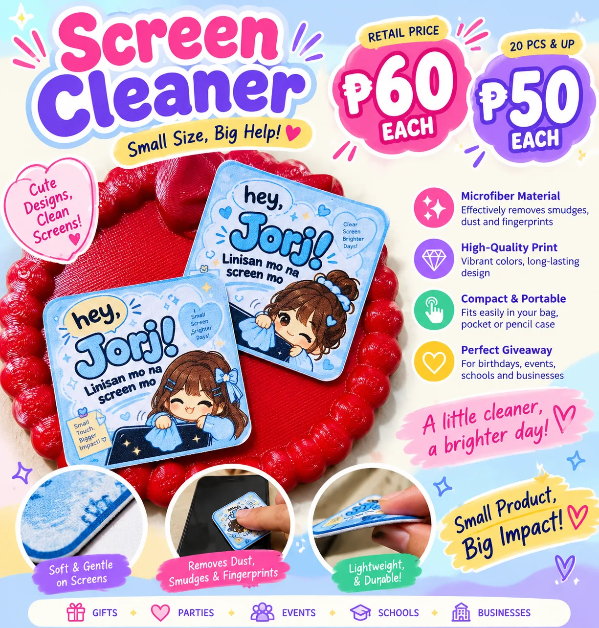Personalized Screen Cleaner