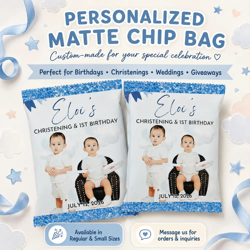 Personalized Chip Bag – Matte Regular size